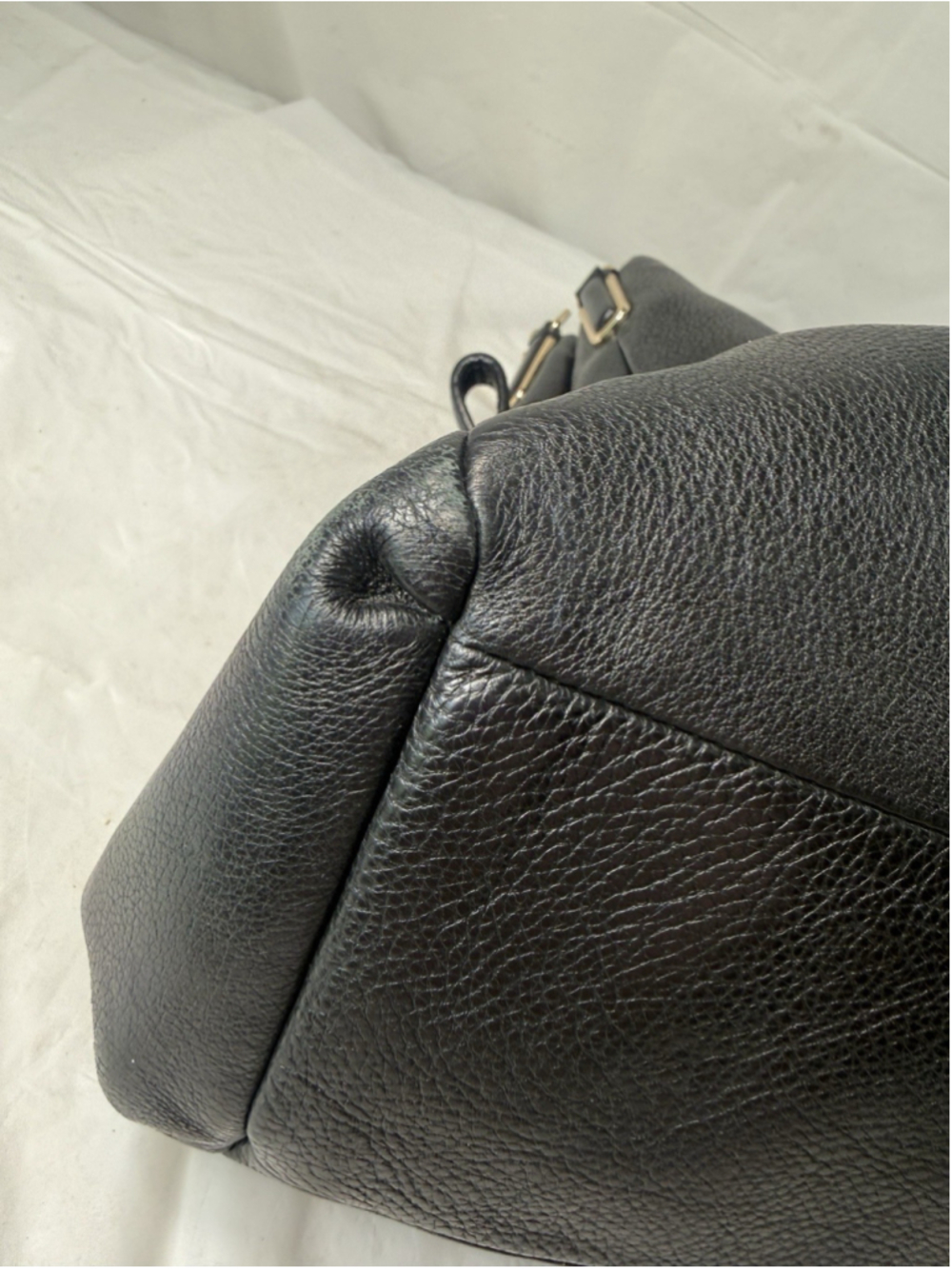 COACH F34291 Madison Phoebe Black Pebbled Leather 3 Compartments Shoulder Bag - Picture 12 of 16